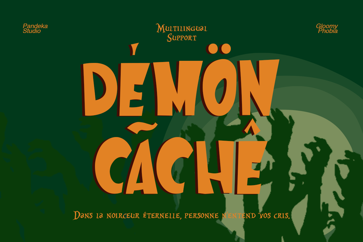 Gloomy Phobia - Horror Display Font, a Font by Pandeka Studio (Photo 6 of 12)