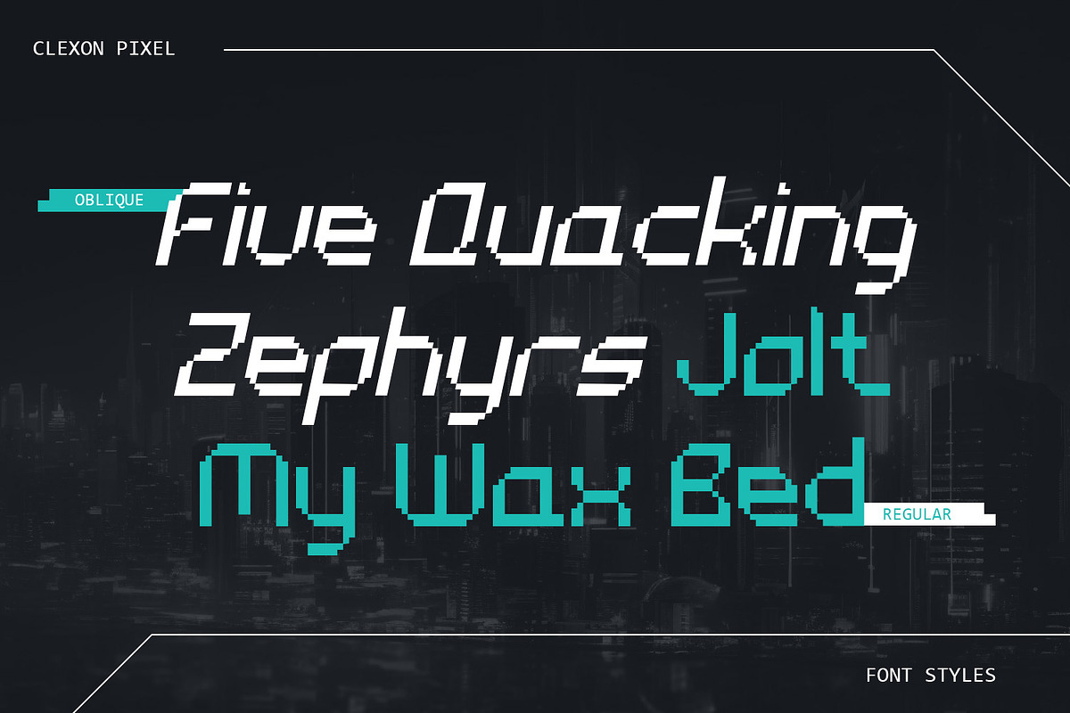 Clexon Pixel - Geometric 8Bit Font, a Sans Serif Font by CuratedType Studio (Photo 6 of 11)