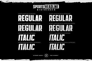 SPORTS HEADLINE DISTRESSED BUNDLE