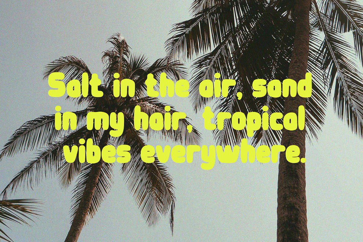 Velmonte | Bold Tropical Typeface, a Sans Serif Font by Typoraith Co (Photo 8 of 10)