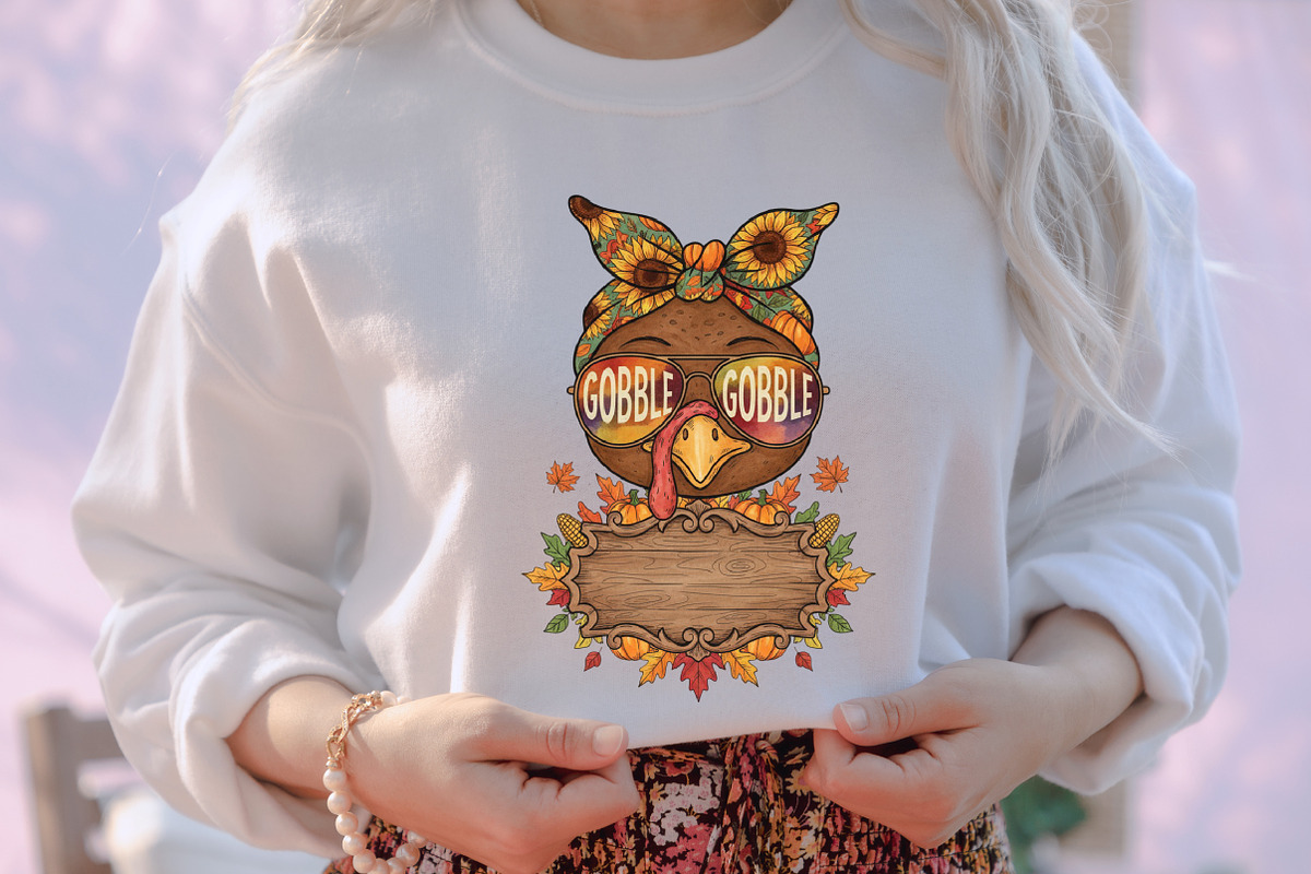 Custom Camo Turkey Girl Kids PNG, an Illustration by designcity5 (Photo 2 of 8)