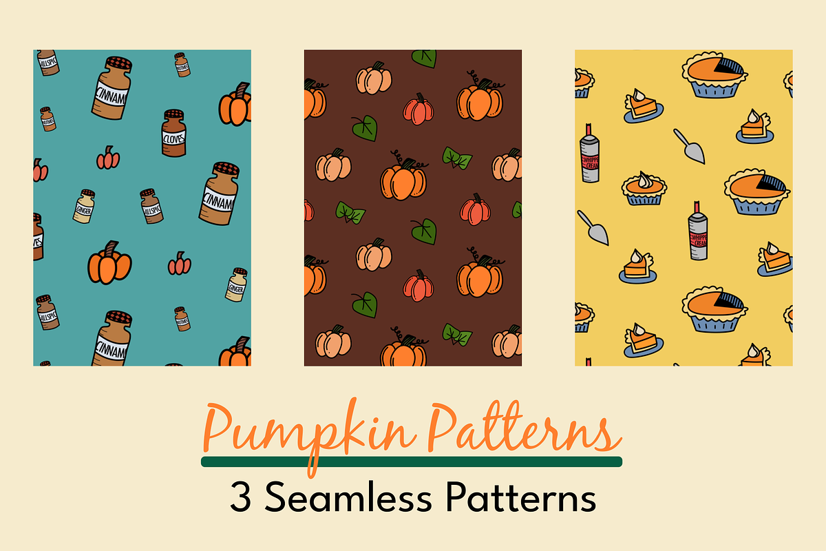 Pumpkin Illustrations, a Food Illustration by AJ Doodles (Photo 9 of 16)