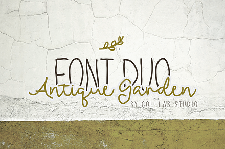 Antique Garden | A Unique Font Duo