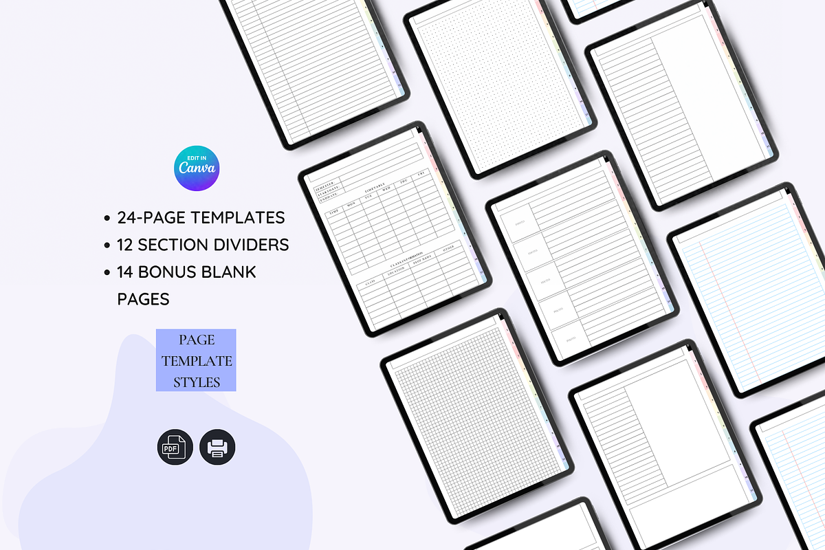 Digital Notebook Planner for Notes preview 6