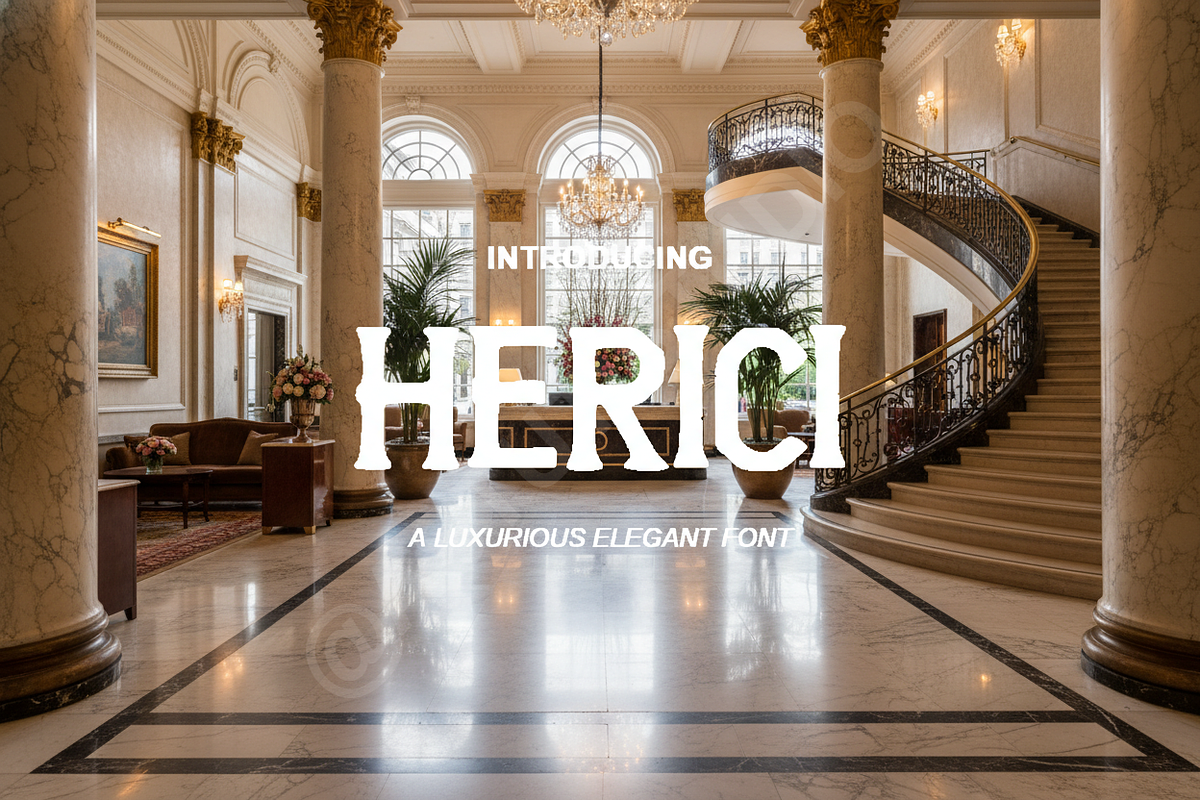 Herici - Elegant Serif Typeface, a Font by Astuti Studio (Photo 1 of 16)