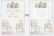 Kids Room Wall/Frame Mock Up 15, a Print Template by Whimsicality (Thumbnail 4 of 6)