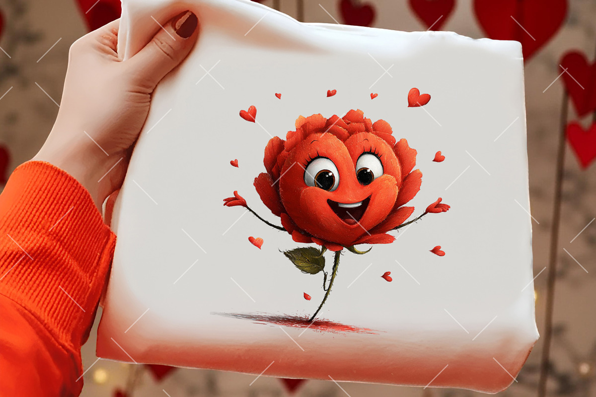 Whimsical Valentine Rose Clipart, an Illustration by OK Design (Photo 5 of 6)