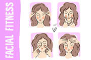 Beauty illustration Facial fitness, a Graphic by Melniklenart (Thumbnail 1 of 3)