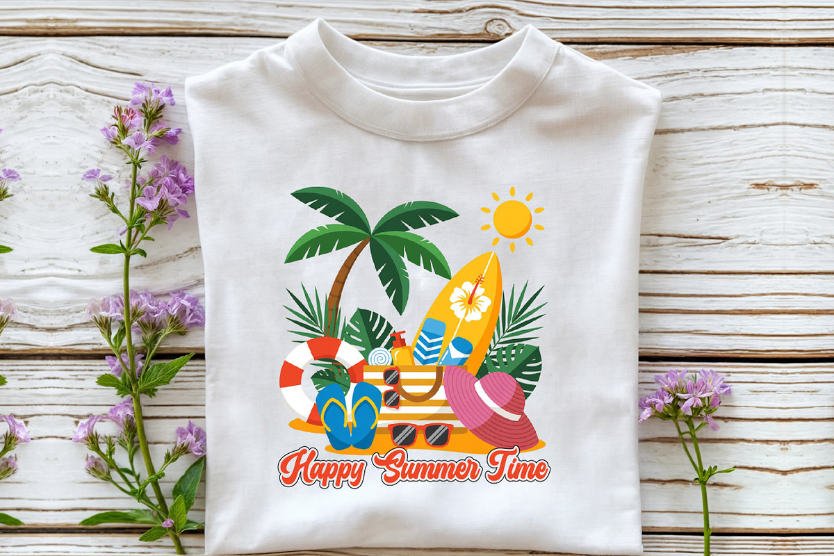 Happy Summer Time Holiday Png, an Illustration by Libby Wishes (Photo 4 of 5)