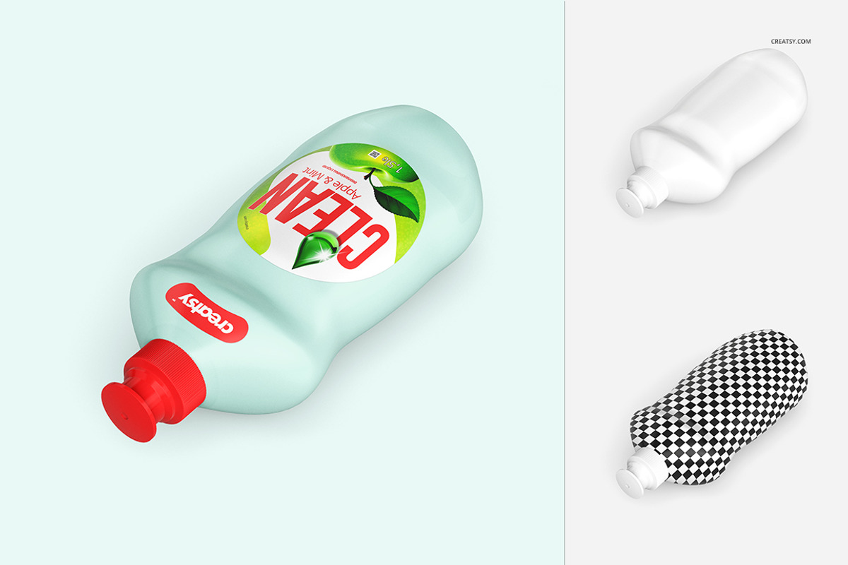 Dishwashing Liquid Mockup Set, a Packaging Mockup by creatsy2 (Photo 4 of 8)