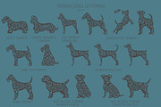 Terrier dogs Silhouettes, an Animal Illustration by pet design shop (Thumbnail 3 of 13)