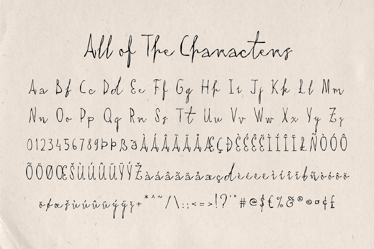 CS Bleora - Raw Script Font, a Script Font by Craft Supply Co. (Photo 8 of 8)