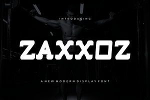 Zaxxoz - Font, a Sans Serif Font by artchiles_design