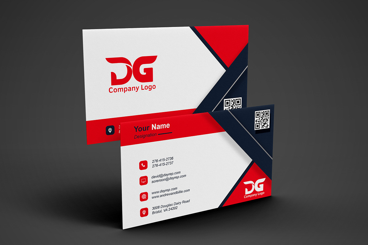 Corporate Identity Card Template PSD preview 3