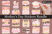 Mother's Day Stickers Bundle ,Mother, a Graphic by akazaddesign (Thumbnail 1 of 11)