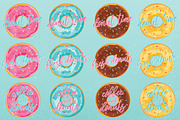 Donuts Vector Illustration Set, an Object Graphic by LineByLine (Thumbnail 4 of 4)