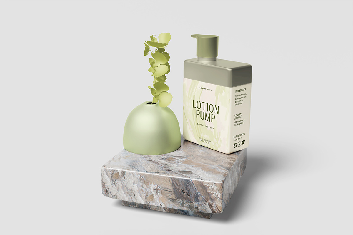 Lotion Dispenser Bottle Mockup, a Product Mockup by bimockup (Photo 5 of 6)