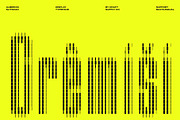 Albercio Slitscan, a Sans Serif Font by Craft Supply Co. (Thumbnail 7 of 8)