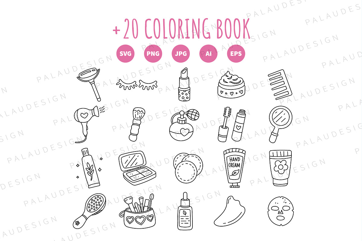 Beauty Cosmetics Clipart, a Work Illustration by Palau (Photo 9 of 10)