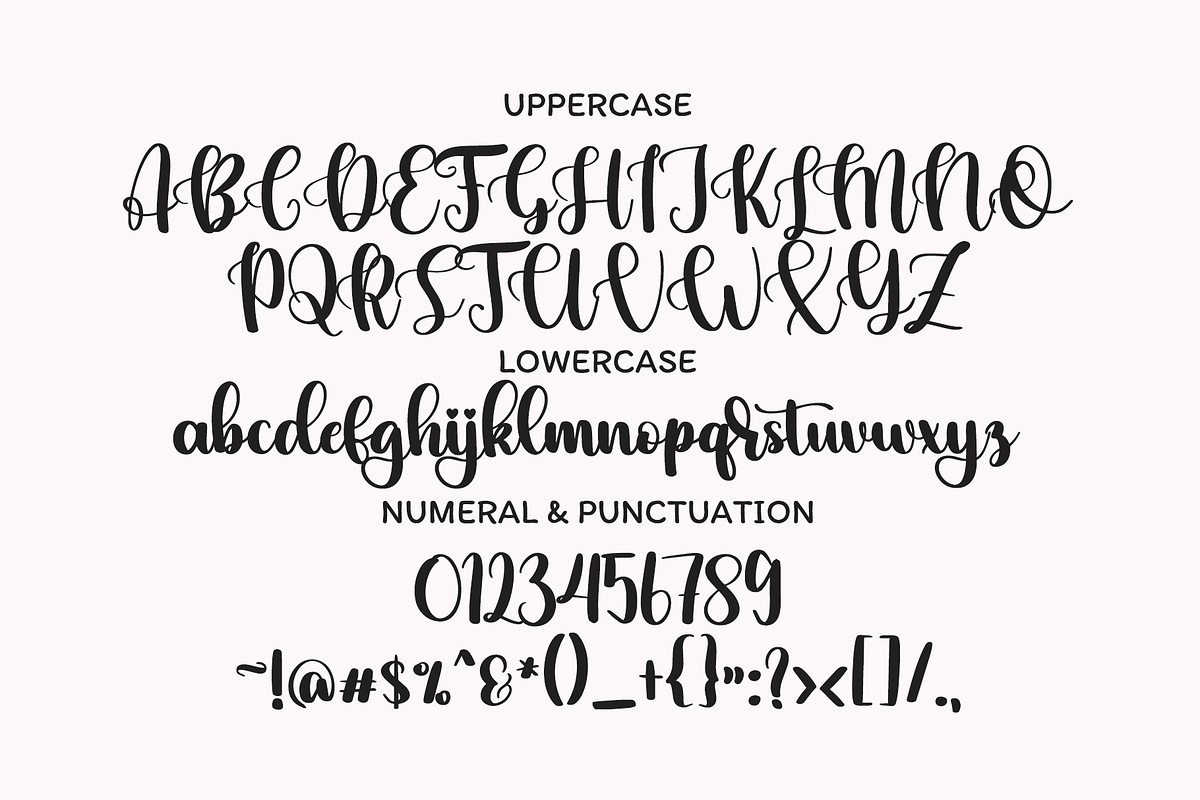 marryou a script with elegant swash, a Script Font by BearyType Studio (Photo 4 of 8)