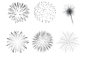 Firework Set 5 Procreate Brush Stamp