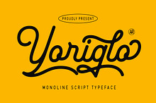 Yoriglo - Monoline Script Font