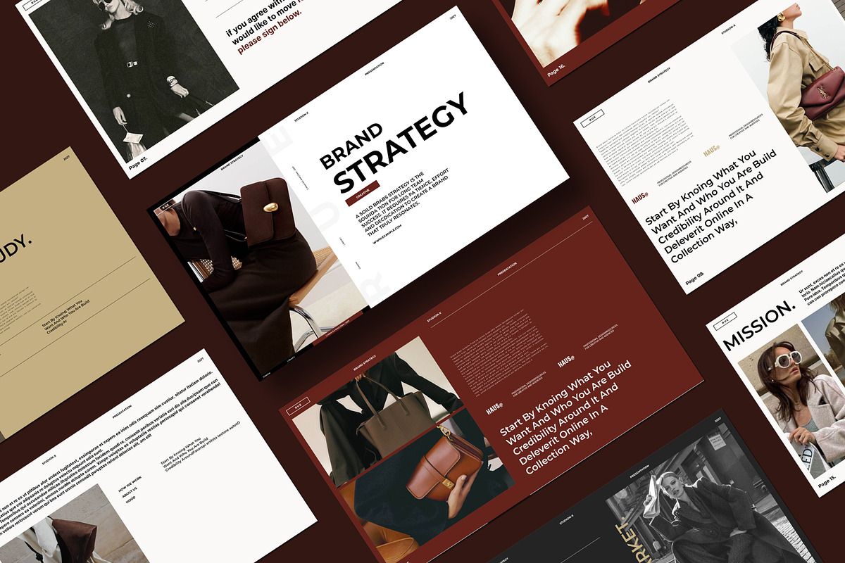 Brand Strategy Presentation Template, a Presentation Template by Aura Agency (Photo 2 of 9)