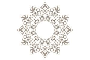 Floral ornament, a Duotone Icon by RODINA