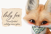 Baby fox, an Animal Illustration by TanyaSchuka (Thumbnail 1 of 5)