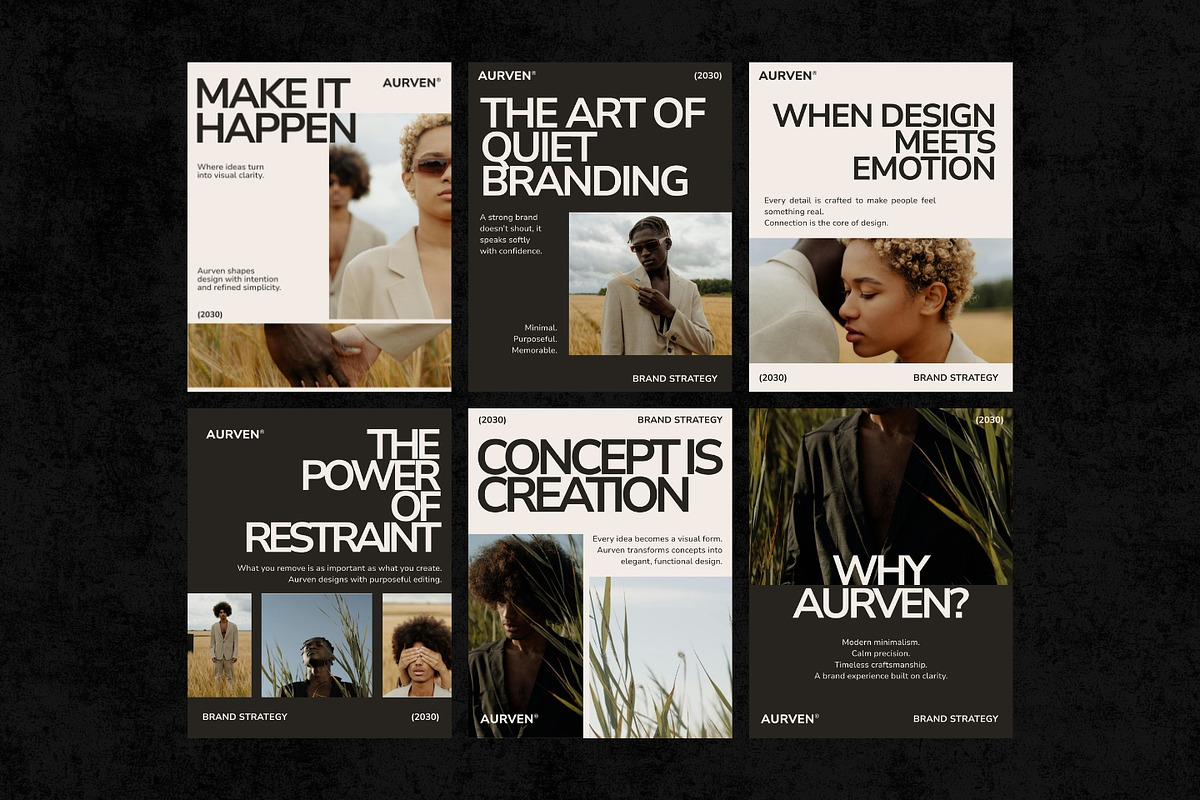 Aurven Modern Instagram Template Kit, a Social Media Template by ShowUp! Studio (Photo 2 of 7)