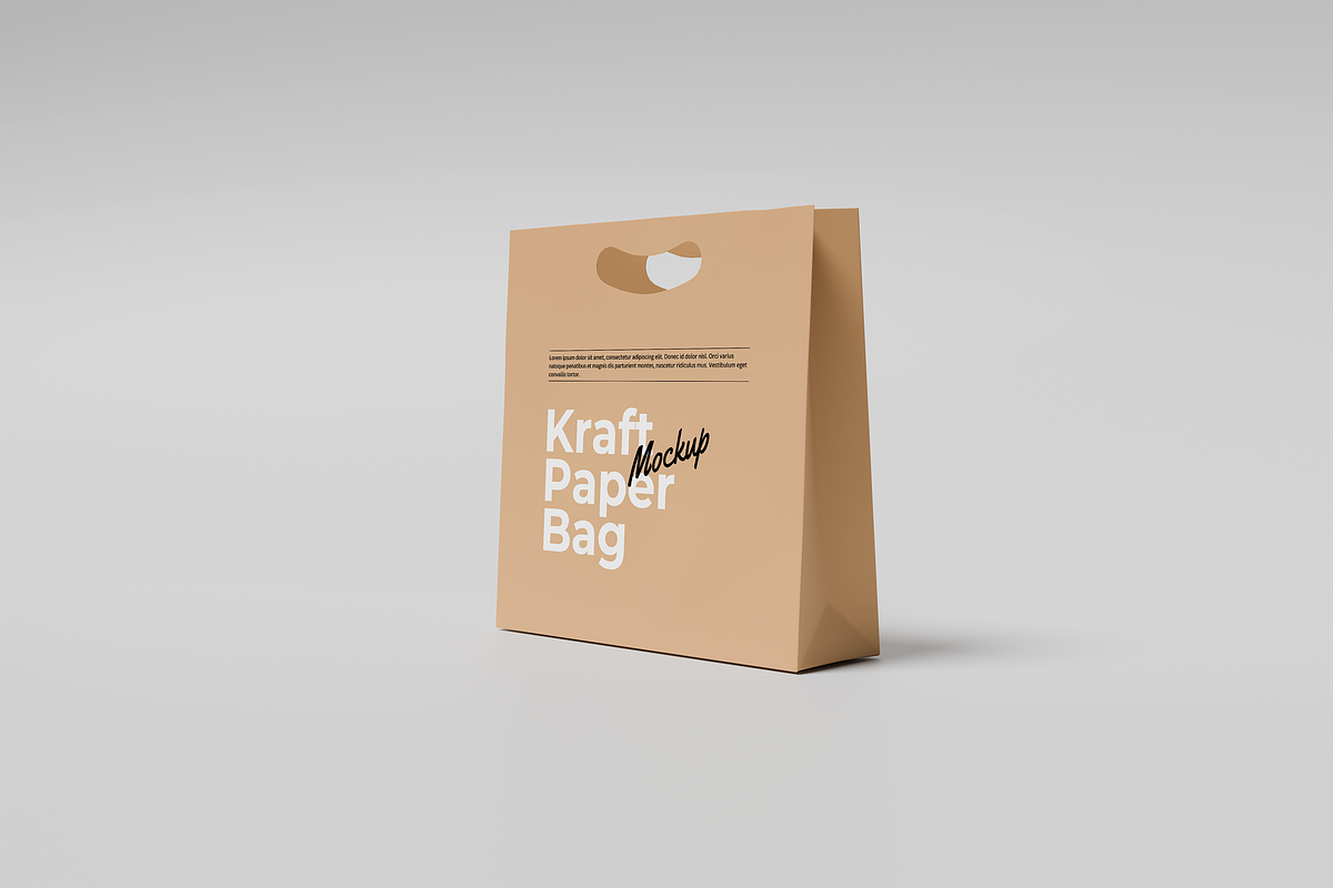 Kraft Paper Bag Mockup, a Household Mockup by xavier_studio (Photo 5 of 5)