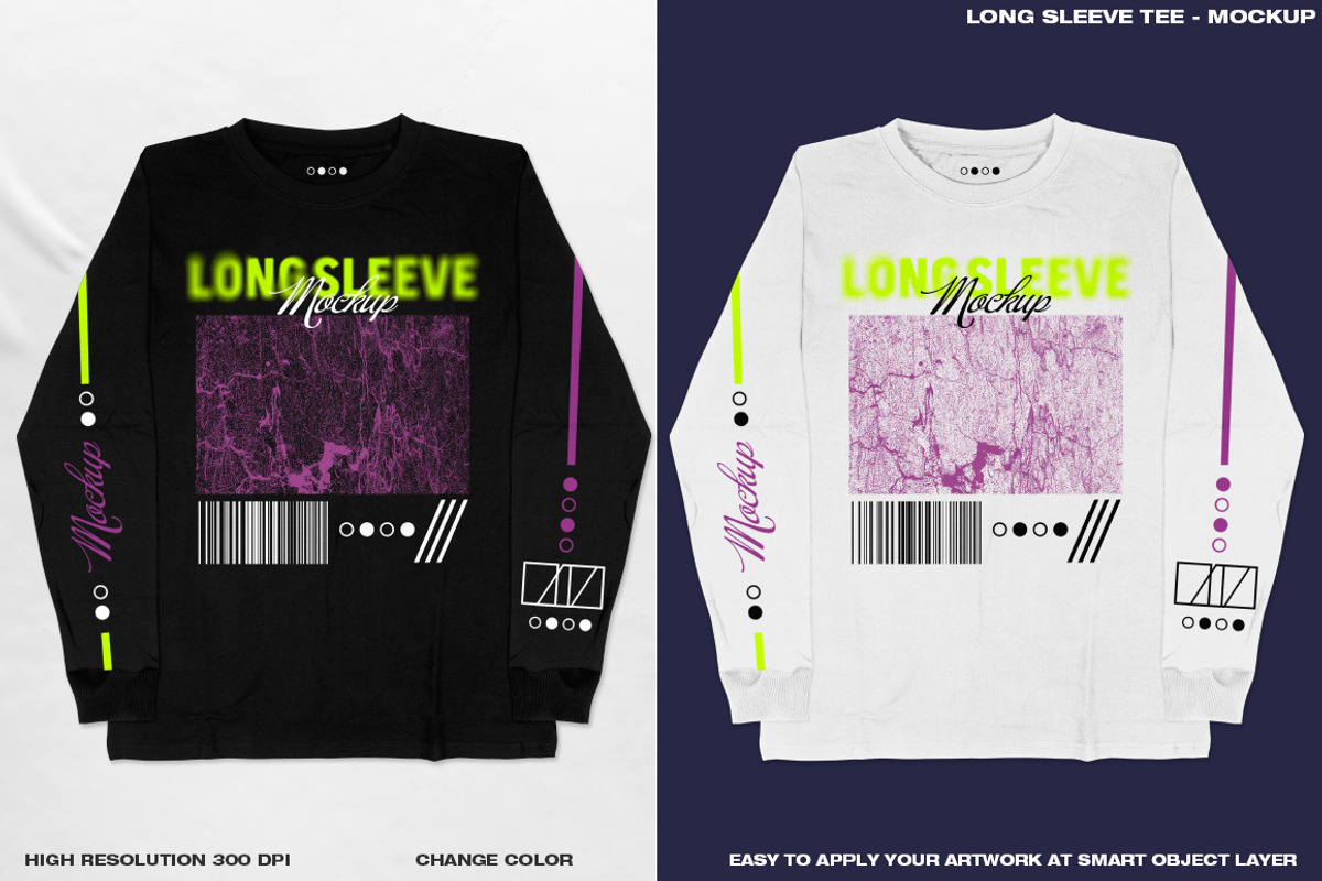 Long Sleeve Tee - Mockup, a Shirt Mockup by DaldSgh (Photo 2 of 11)