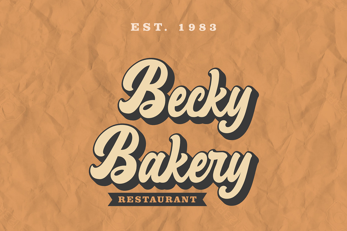 Harvelly Switch - Retro Font, a Script Font by Graphicxell (Photo 7 of 11)