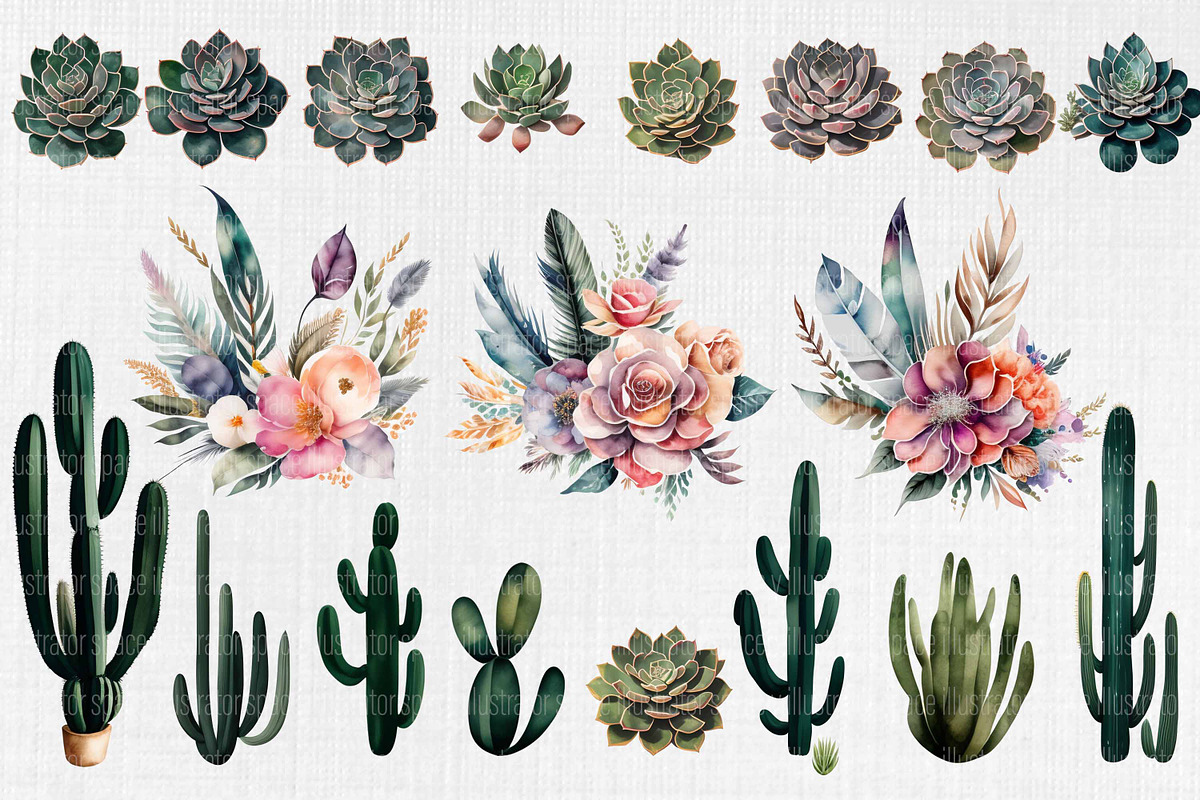 Boho clipart, Boho Wedding 200 PNG, an Illustration by Illustrator Space (Photo 7 of 10)