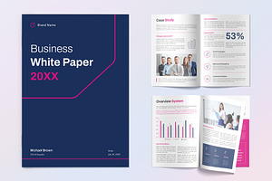 Business White Paper Design, a Brochure Template by graphypix
