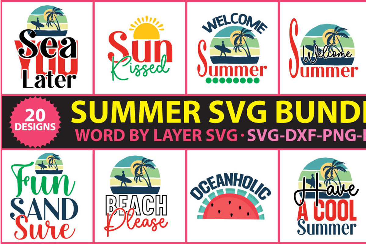Summer SVG Bundle, Summer cut file, an Object Graphic by Creative Art (Photo 2 of 3)