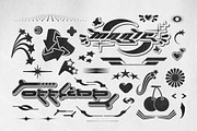 Y2K 240 Shapes Badges Graphic Styles, a Graphic by Vanzyst (Thumbnail 12 of 13)