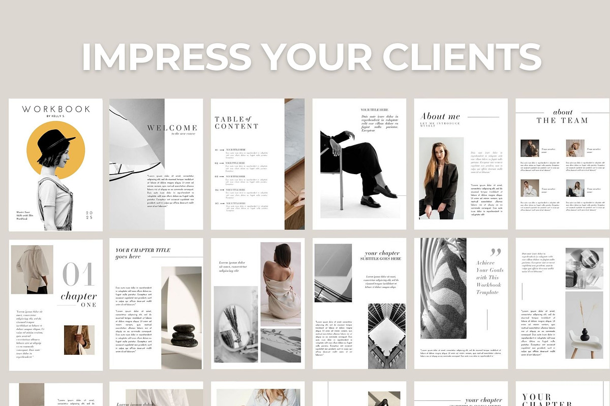 Editable Coaching Workbook Template, a Brochure Template by design4social (Photo 5 of 6)