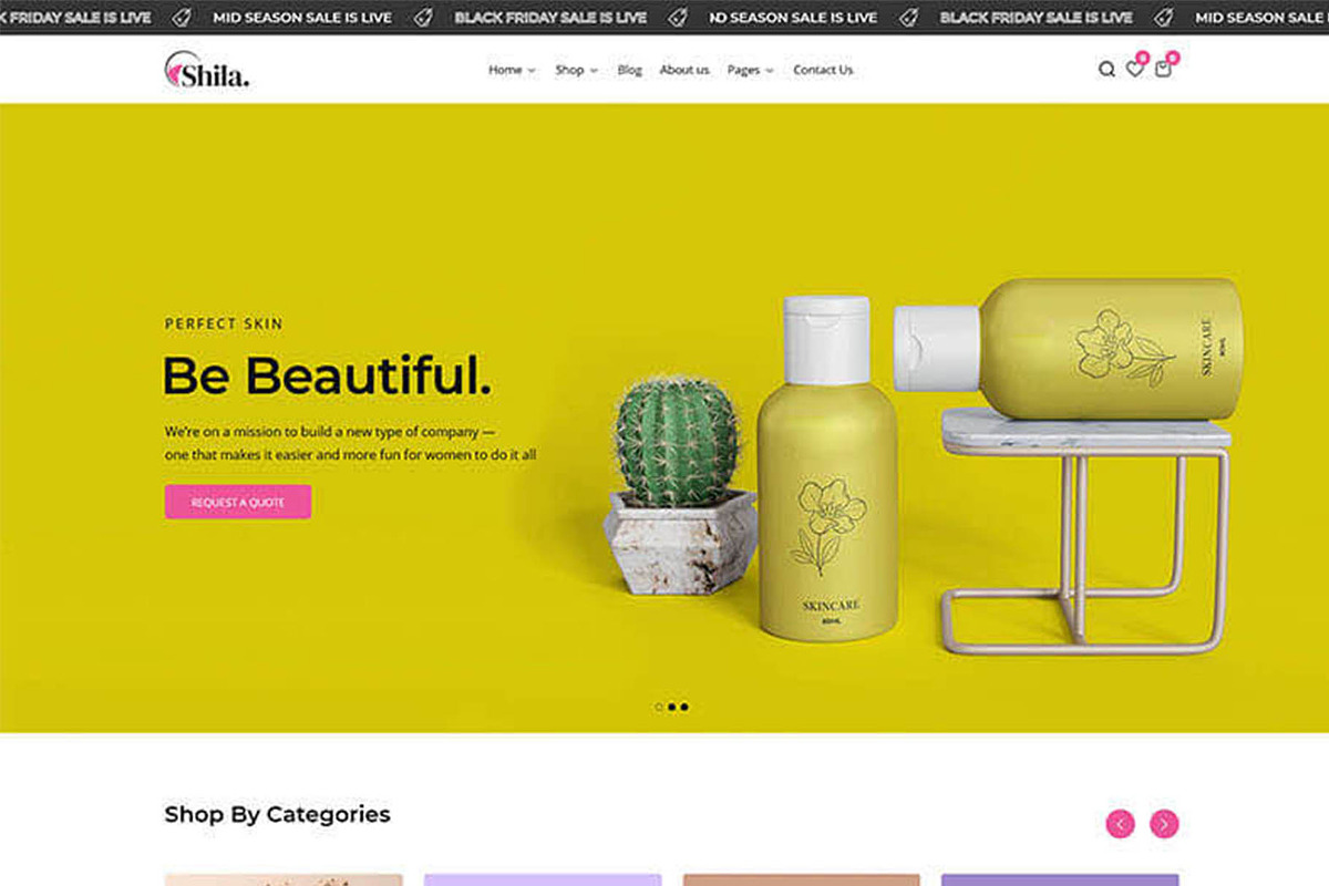 Shila - Cosmetics Shopify Theme, a Shopify Template by Team90Degree (Photo 2 of 14)