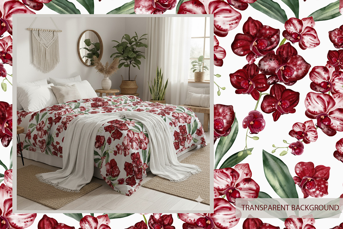 WATERCOLOR ORCHIDS, an Object Graphic by Knopazyzy (Photo 3 of 18)