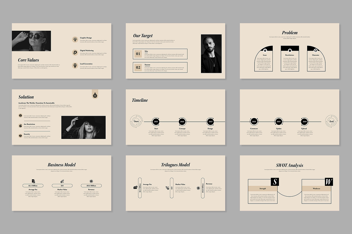 Minimal Business Presentation (ppt), a Presentation Template by Mighty-Slide (Photo 3 of 5)