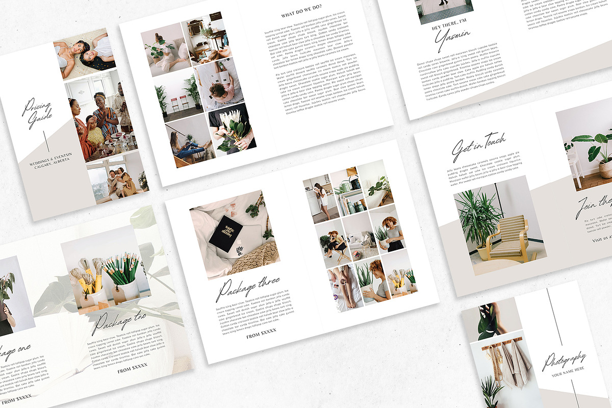 Yasmin - CANVA Pricing Guide Doc, a Magazine Template by Gillian Sarah (Photo 1 of 9)