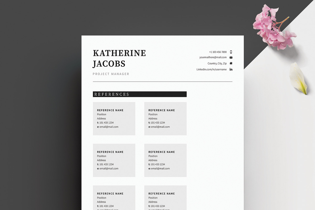 Word Resume & Cover Letter Template, a Resume Template by DemeDesign (Photo 4 of 5)