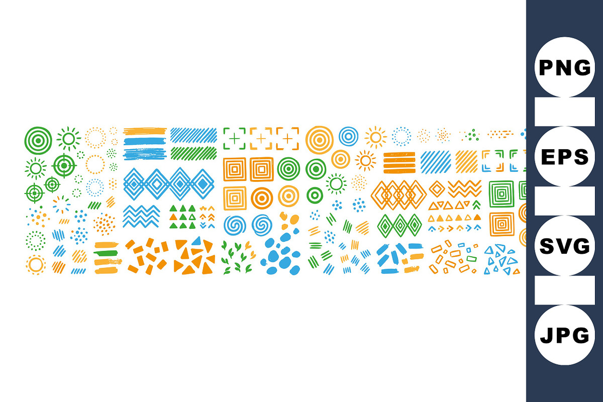 Abstract Geometric Shape Pack, an Illustration by designvectx (Photo 1 of 3)