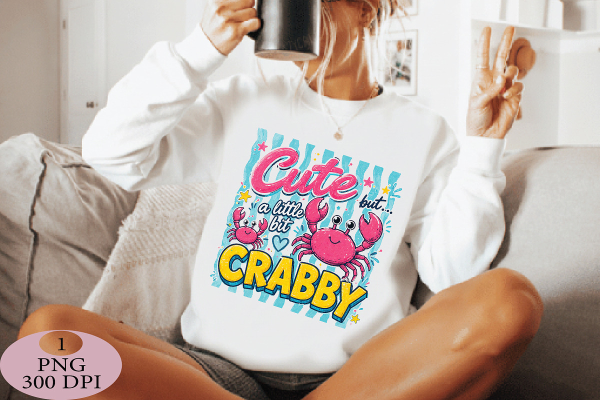 Cute Crab Funny Quote Summer PNG, an Illustration by Daily.Designs (Photo 4 of 5)
