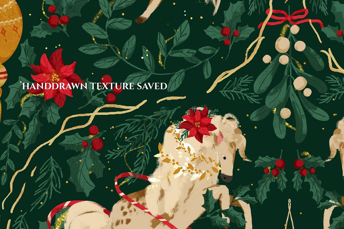 Luxury Christmas Pattern, a Pattern Graphic by PaperJamLab (Photo 5 of 11)