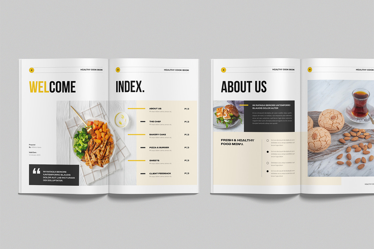 Recipe Cook-Book Template, a Brochure Template by NorthPeak (Photo 3 of 8)