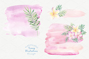 SALE!Tropical Blossom Watercolor Set, a Decorative Illustration by Irina Diasli (Thumbnail 5 of 14)
