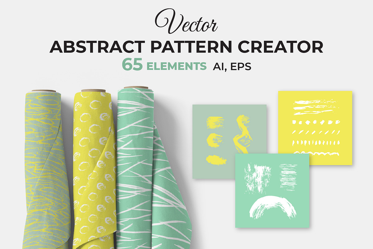 Vector Abstract Pattern Creator Kit, a Texture Illustration by Iryna Denysova (Photo 1 of 10)