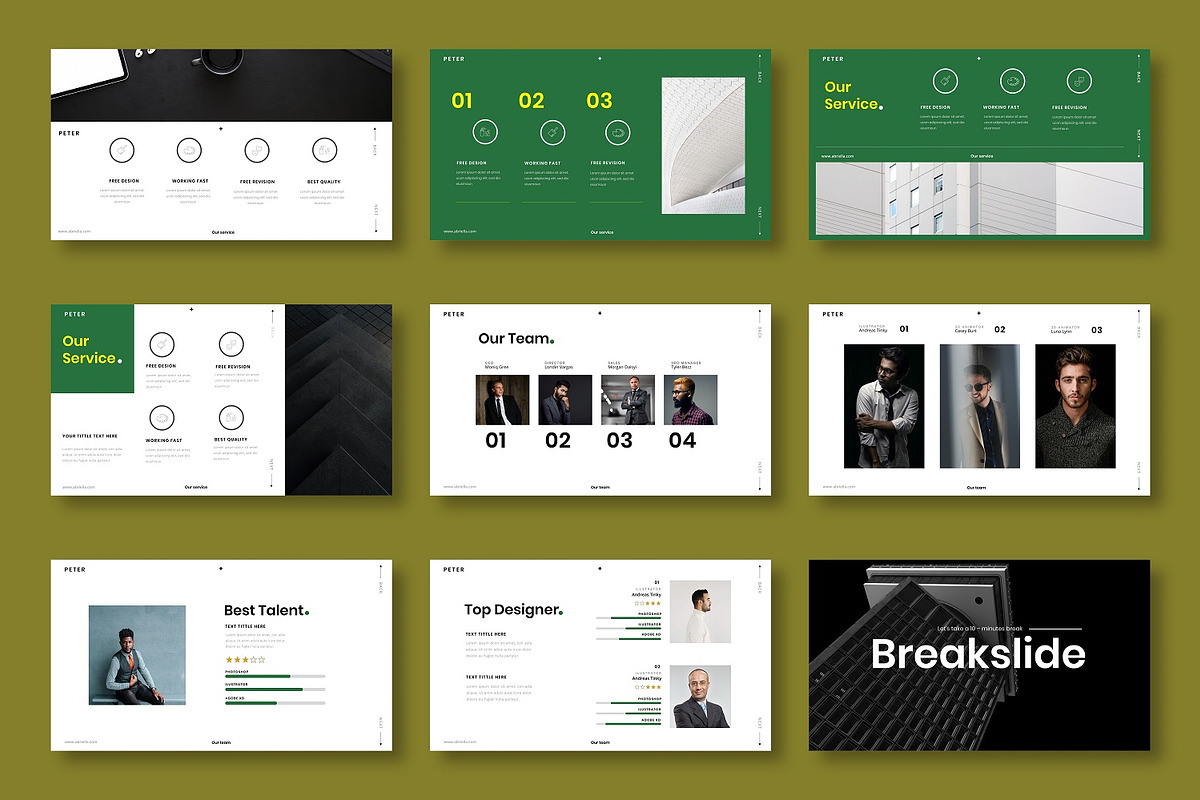 Peter - Business Google Slide, a Presentation Template by Dens Creative Studio (Photo 3 of 6)